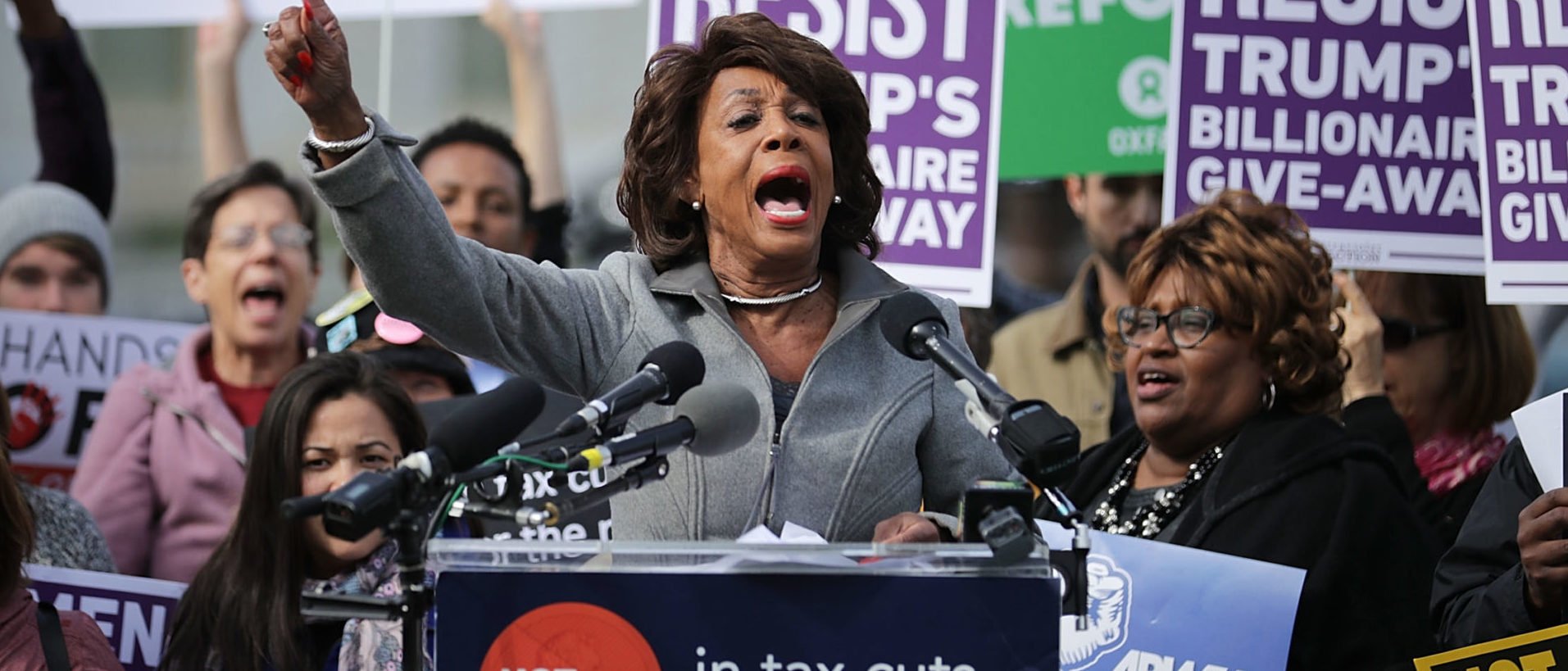 Maxine Waters Blocked from Federal Building During ICE Raid